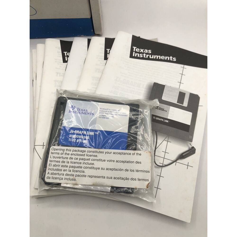 Texas Instruments Ti-Graph Link Cable Software No… - image 4